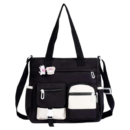Mochila de lona de capacidad para mujer, ideal para estudiantes universitarias, bolso de hombro versátil y bolso de mano. Bolso Silla Paseo Mochila de lona de capacidad para mujer, ideal para estudiantes universitarias, bolso de hombro versátil y bolso de mano. Bolso Silla Paseo