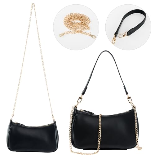 Bolso para mujer con 2 correas removibles y cierre de cremallera miniatura 4