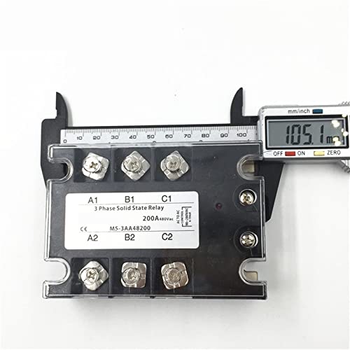 Relais SSR Triphasé 200A Commutation Silencieuse AC 30-480V TSR-200AA