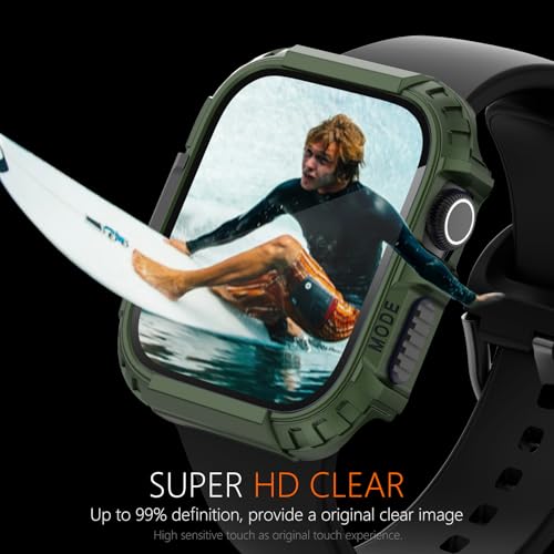 Funda impermeable Apple Watch 44mm carcasa resistente antigolpes Series 6 5 4 SE 4