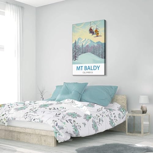 Affiche Mt Baldy California poster rétro déco bureau et chambre - 3