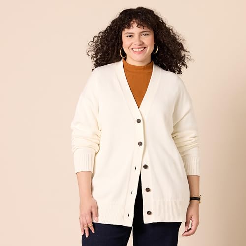 Image of Amazon Essentials Women's Relaxed Fit Midweight Cardigan Sweater