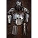 ANTIQUE GIFT STORE Mandalorian Beskar Armor Costume Set, Full Body Suit with Helmet, 8-Piece LARP Combat Armor, Black