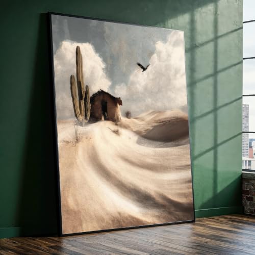Tableau toile XBTYKPB paysage désertique pour illuminer une pièce sombre