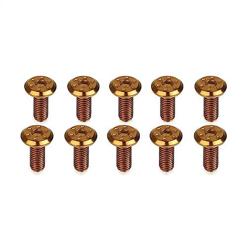 オートバイのネジ に適合するヤマハ XMAX 125 250 300 400 MBK XMAX125 ユニバーサルオートバイ 10 個 M8 * 20 M6 15 25 30 35 40 エンジンネジ(M8X20 Gold C)