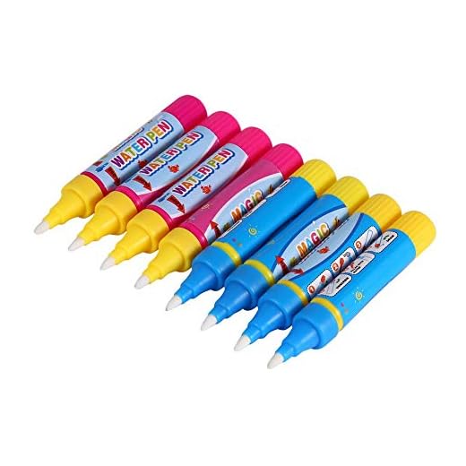 Acogedor Pluma Mágica, Pluma De Agua Dibujo Pintura, Hecho De Fibra De Poliéster, Duradero, No Toxico, Inofensivo, Llene Pluma Con Agua Clara, Sin Necesidad De Borrar