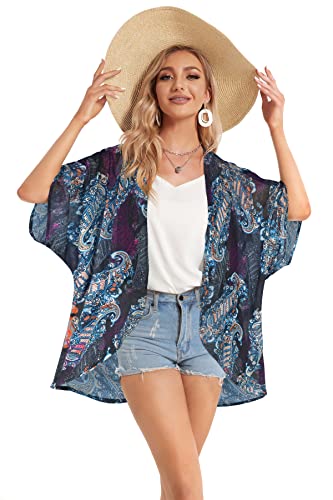 Image of Swimsuit Coverups for Women Sarong Beach Bikini Wrap Sheer Short Skirt Chiffon Scarf for Swimwear