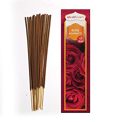 Shubhkart Rosenbraune Agarbatti-Stäbchen, 120 Stück Cover