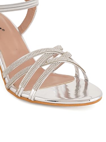 Image of IKAGI Women's Fashion Sandals | Faux Leather Comfortable and Stylish Heel | For Wedding Occasion| For Women & Girls