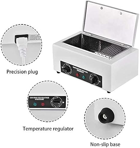 300W Heat Sterilizer NV-210 w/Timer Disinfection Box Manicure Pedicure SPA Salon Equipment for Sundry Beauty Hair Nail Metal Tools