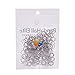 PH PandaHall 270 Pcs 304 Stainless Steel Split Rings 7mm Double Loop Jump Ring 23-Gauge Close but Unsoldered Jewelry Connector Ring for Bracelet Necklaces Jewelry DIY Crafts Making
