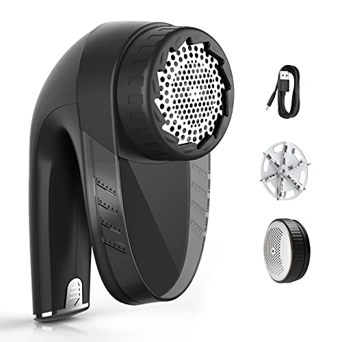 Quitapelusas: Premium 10000R/min, Funciona con Pilas y Fácil de Agarrar, 2 Tamaños de Superficie para Sofá, Alfombra, Asiento de Coche, Ropa Cover