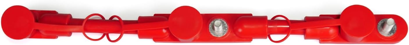 High Soar Overmolded Battery Harness 14 Inch Red Positive Battery Cable Harness Assembly for Semi Truck, 3 Batteries