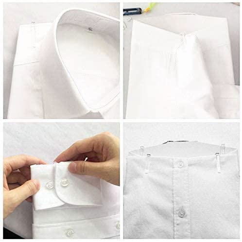 Meetoot 150Pcs Transparent Plastic Alligator Clip 39Mm Shirt Fixing Packing Clip U Shape Plastic Clothespins For Ties Socks Pants Shirts #TOP4