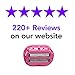 Classic Omnishaver - Pink - The Fastest Way to Shave Head, Legs, Arms, Body | An Alternative to Disposable Shaving Razors Self Cleans & Strops During Use with Durable Blade, Bald Head Shaver for Women