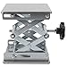 XHTLLO Lab Jack Stand, 15 x 19cm Stainless Steel Lab Scissor Jack, Adjustable Height Lab Lift Stand Table, Scientific Scissor Lifting Jack Platform