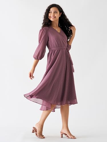 Image of AASK Women Fancy Plain & Solid Designer Dress for Women