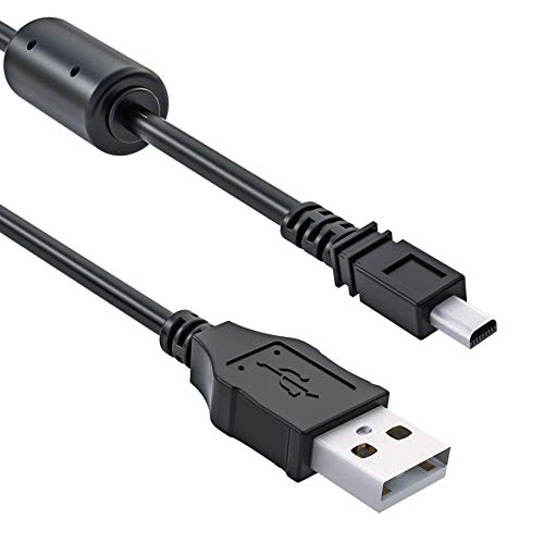 Compatibilità universale: cavo mini USB compatibile con tutti i dispositivi Mini USB 8-DIN come Nikon D5000, D5100, D7100, D7200, D3200, D3300, Coolpix 2100, 2200, 3100, 3200, 3700, 4100, L1, L2. L3, L4. 、L6、L10, ecc. e altri dispositivi con connettore Mini 8 DIN