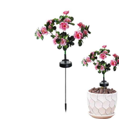 Fleurs solaires pour tombes et décoration lumineuse de jardin extérieur