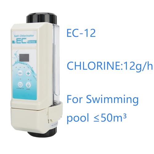 Image of Salt Chlorine Generator with LED Control Panel & Salinity Display, Salt Water Pool Chlorinator for Swimming Pools and SPAs, 8g-20g /h Output with Simple Use 12g /h