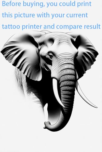 Image of IOOIOO high resolution tattoo stencil tattoo bluetooth printer with extra clear tattoo transfer paper, high end tattoo machine