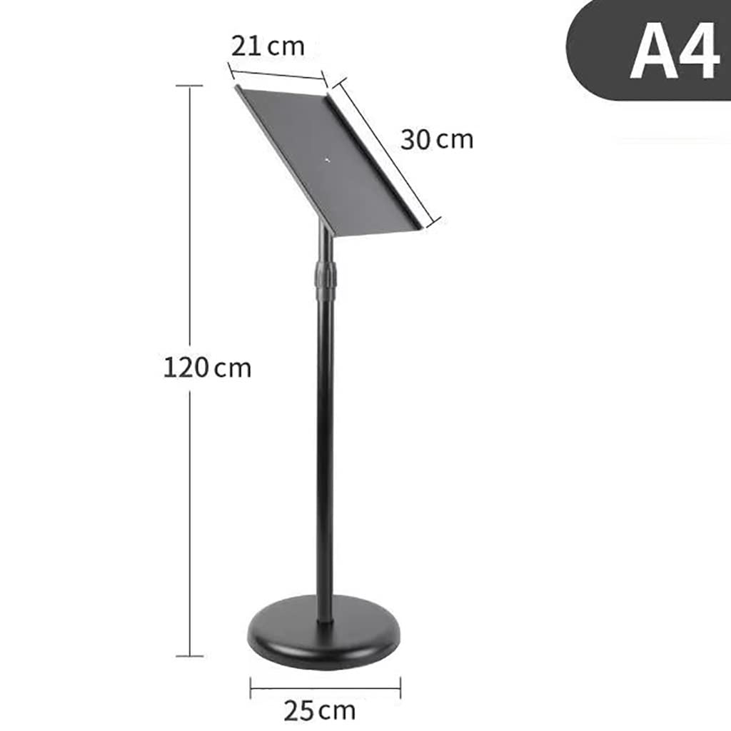 Soporte ajustable A4 resistente para letreros de suelo, perfecto para menú, publicidad, promociones minoristas, duradero, versátil, para uso empresarial