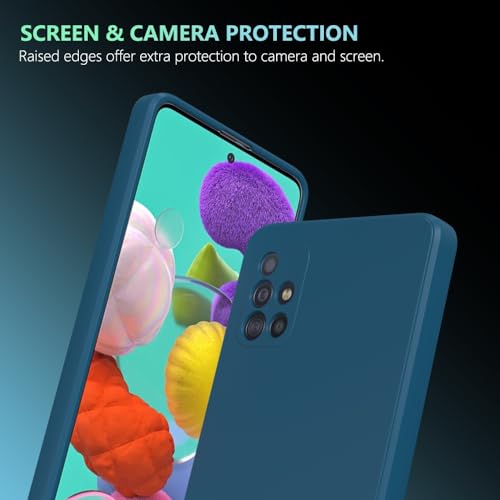 Image of for Samsung Galaxy A51 4G Case Dark Blue, Scratch Resistant with Soft Touch, Slim Thin Phone Cover for Samsung Galaxy A51 4G