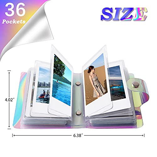 Ruibytree YUT-1X36-PO2 2 Pack One-Handed Mini Photo Album For All Fujifilm Instax Mini Style Cameras/Kpop Photocard/Polaroid Snap Snaptouch Instant Print Digital Cameras thumb #3