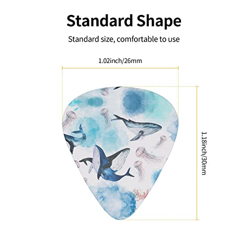 Ensemble de 12 médiators de guitare Sea Whale And Jellyfish pour guitare acoustique, guitare électrique, contrebasse… - Les Beatles, Paul McCartney, John Lennon, RIngo Starr, George Harrison Ensemble de 12 médiators de guitare Sea Whale And Jellyfish pour guitare acoustique, guitare électrique, contrebasse… – Image 5