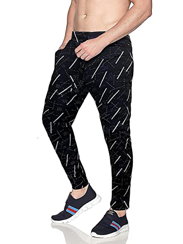 Image of AVOLT Men Slim Fit Lycra Blend Track Pants