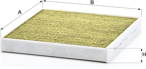 MANN-FILTER FP 26 009 Innenraumfilter/Kabinenluftfilter - FreciousPlus Biofunktionaler Pollenfilter - für Pkw + Transporter – Ansicht 3