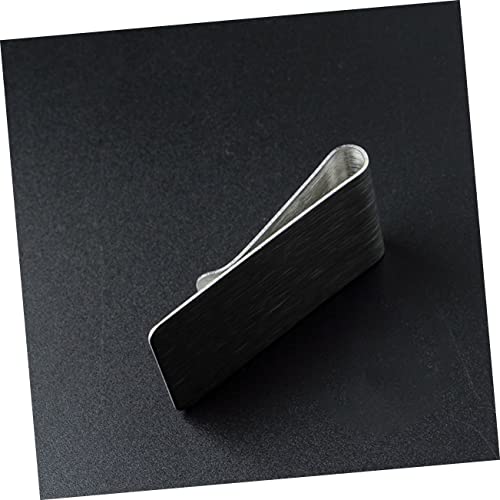 10Pcs Stainless Steel Money Clips Wallet Holder for Cash and Cards for Bank Home Office Use Silver2