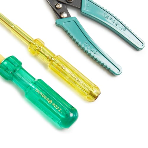 Image of Taparia Tk-054 903I, Ws06, 818 Screwdriver 2 In 1, Tester & Wire Stripper Tool Set, Multicolor