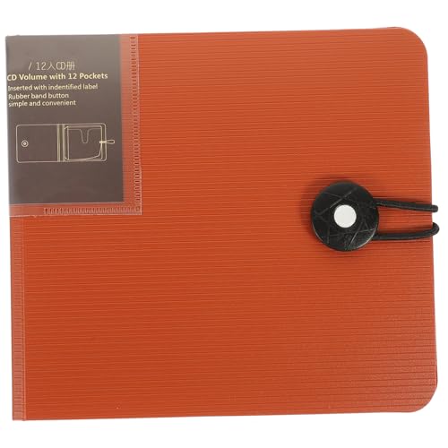 PRETYZOOM CD Storage Binder with Capacity DVD Case Holder Buckle Closure for Games Music Video Discs Space Saving Organizer for Home Travel
