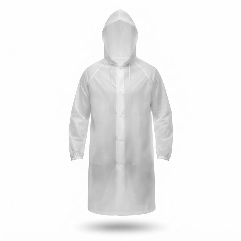 RC-1 EVA Waterproof Rain Poncho for Men & Women | Hooded Reusable Raincoat with Full Sleeves | Lightweight Portable EVA Rainwear for Bike Riding, Travel, Hiking, Camping & Monsoon Outdoor Use-image-35