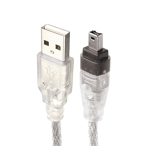xiwai Câble adaptateur USB vers Firewire IEEE 1394 4 broches mâle iLink pour Sony DCR-TRV75E DV