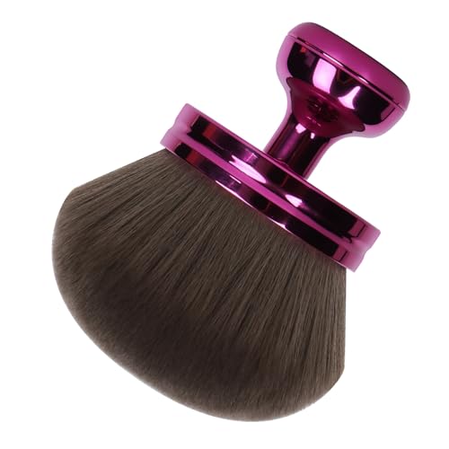 QJKLWV Self Tanner Brush Extra Large Body,Makeup Brush For Self Tanner Face Leg,Self Tan Back Applicator, 3.2in Sphere Kabuki Brush For Bronzers Blend Self Tanning with Drawstring Bag Purple Vegan