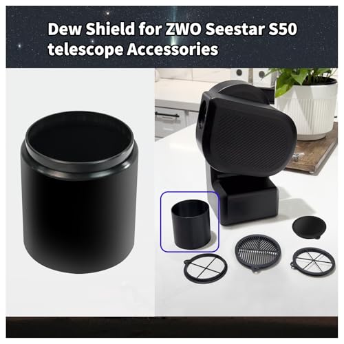 Dew Shield Compatible With ZWO SeeStar S50 Telescope light Hood, Lens Stray Light Protection And Lens Anti-condensation Shield Reduces The Risk Of Fogging With Dew. Compatible With Bahtinov Mask Focus by XJJ - Image 2
