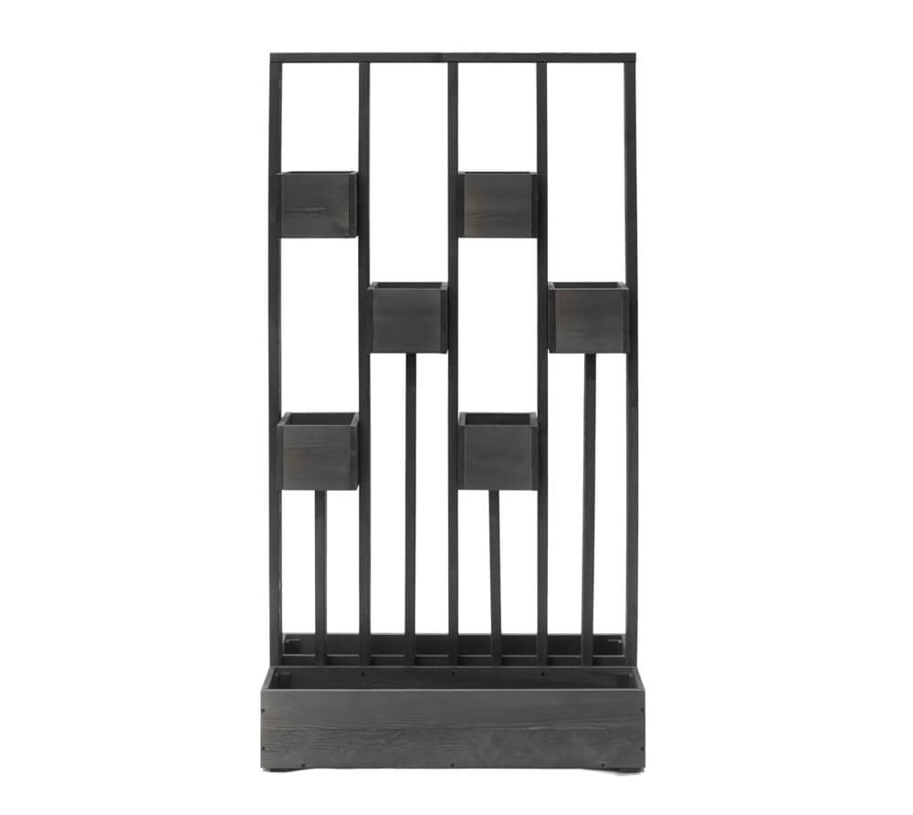 WESTMANN Pflanzenwand Ulla Holz Vertikales Hochbeet 90x45x170 cm Grau