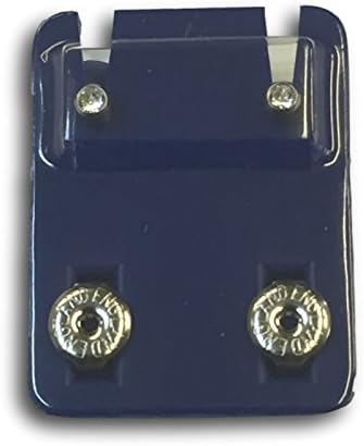 Caflon Official Blu Ear Piecing Crystal Studs - Choose your Colour/Style (Mini Ball, Stainless Steel)