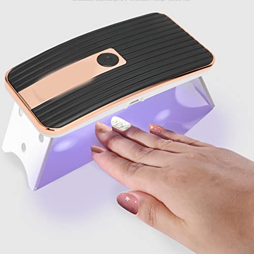 【Ripiegabile】 La lampada per unghie a LED UV è facile da usare, con un design a staffa pieghevole, adatta per i principianti nella nail art, unghie professionali fai-da-te.