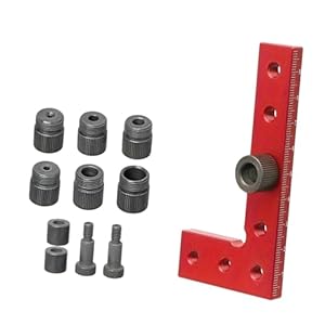 Sharplace Holzbearbeitungslochbohrer-Set mit 7 Bohrhülsen