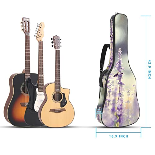 Housse étanche pour guitare acoustique avec double bandoulière et poche Motif symboles anglais Londres Noir, Multicolore… - Les Beatles, Paul McCartney, John Lennon, RIngo Starr, George Harrison Housse étanche pour guitare acoustique avec double bandoulière et poche Motif symboles anglais Londres Noir, Multicolore… – Image 6