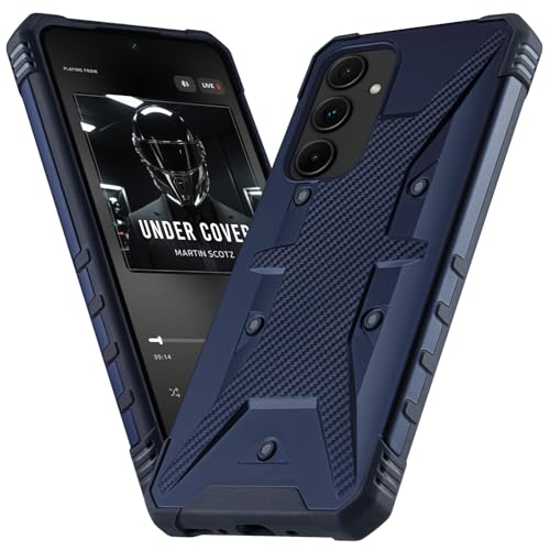 BEZ Coque pour Samsung A16, Etui Compatible avec Samsung Galaxy A16 4G / 5G, Armure Hybride Anti-Rayures et Antichocs Très Solide, Bleu Marine