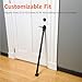 Amazon Basics Door Security Bar, 25-45 inch Adjustable, Security Door Stopper, for Home, Apartment, Hotel, Travel, Black, 1-Pack