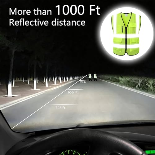 Image of Reflective Safety Vest for Men Women Construction Vest Meet ANSI /ISEA Standard