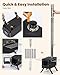 YRenZ Upgraded Portable Wood Stove for Camping, Compact Tent Stove with Large Firebox, High Airtightness for Outdoor Cooking & Heating