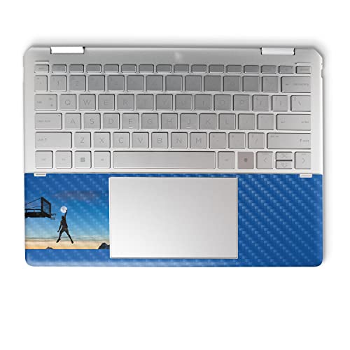 Image of MightySkins Carbon Fiber Skin Compatible with HP Spectre x360 14 inch (2022) Full Wrap Kit - Moon Dunk | Protective, Durable Textured Carbon Fiber Finish | Easy to Apply | Made in The USA