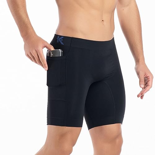 Bermuda térmica masculina com bolso academia treino corrida Keepe...