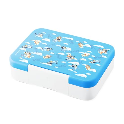 Image of Simple Modern Bluey Bento Lunch Box for Kids | BPA Free, Leakproof, Dishwasher Safe | Lunch Container for Boys, Girls, Toddlers | Porter Collection | 5 Compartments | Bluey Sky